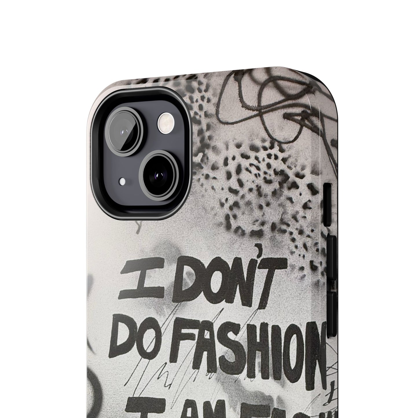 "i am fashion" airbrush iPhone case