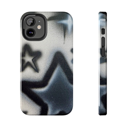 "black & white stars" airbrush iPhone case
