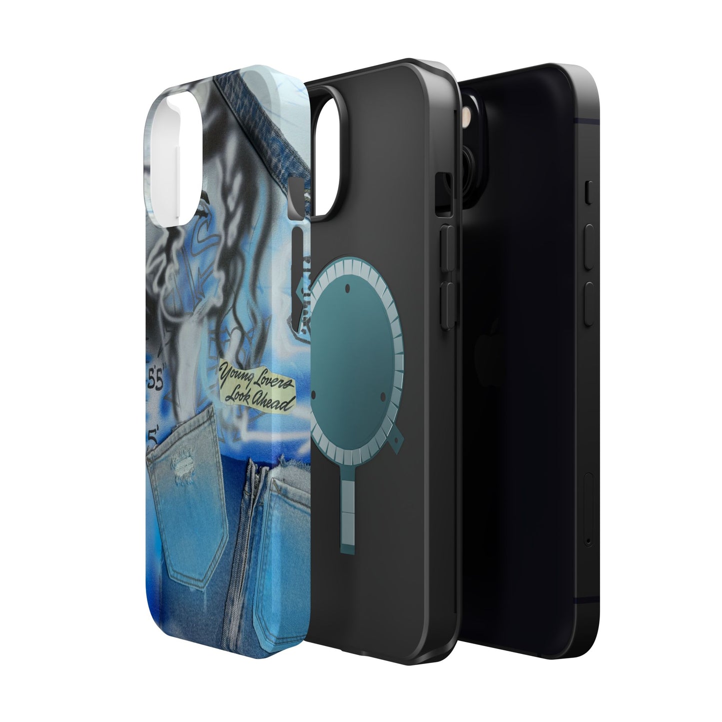 MagSafe "young lovers" airbrush iPhone case