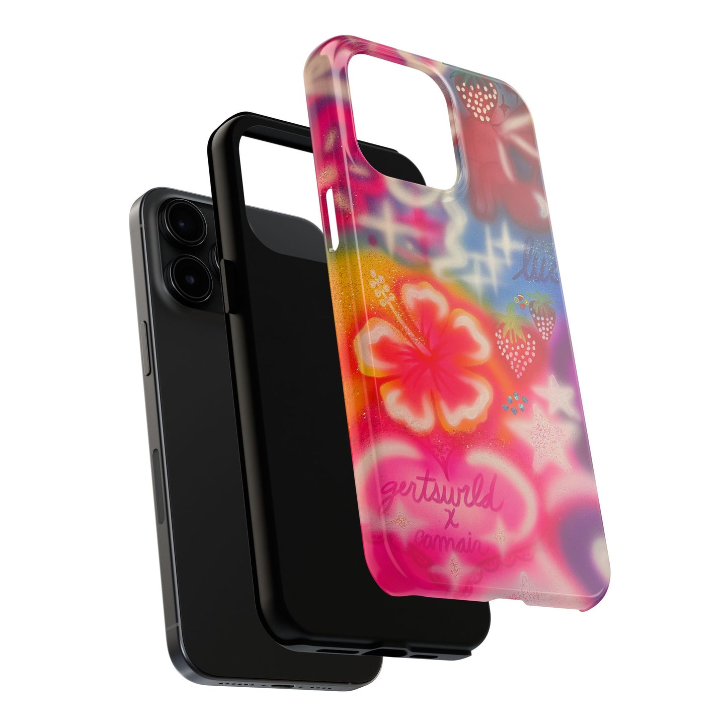 "luck and luv" airbrush iPhone case