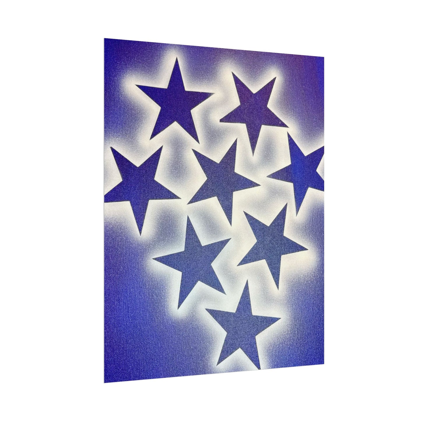 "frosted galaxy" airbrush rolled print