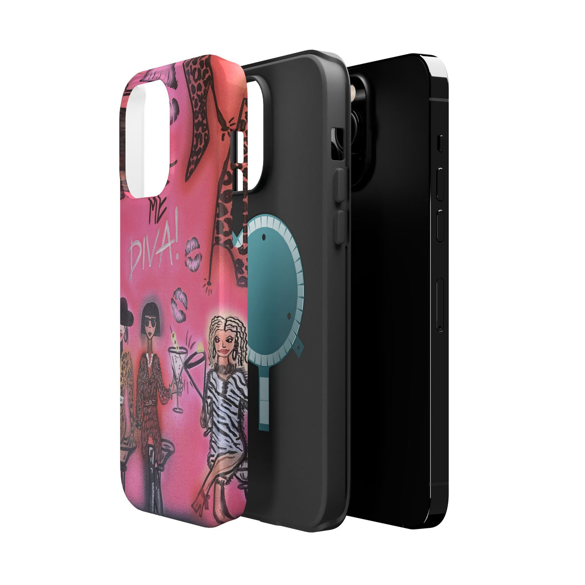MagSafe "party diva" airbrush iPhone case