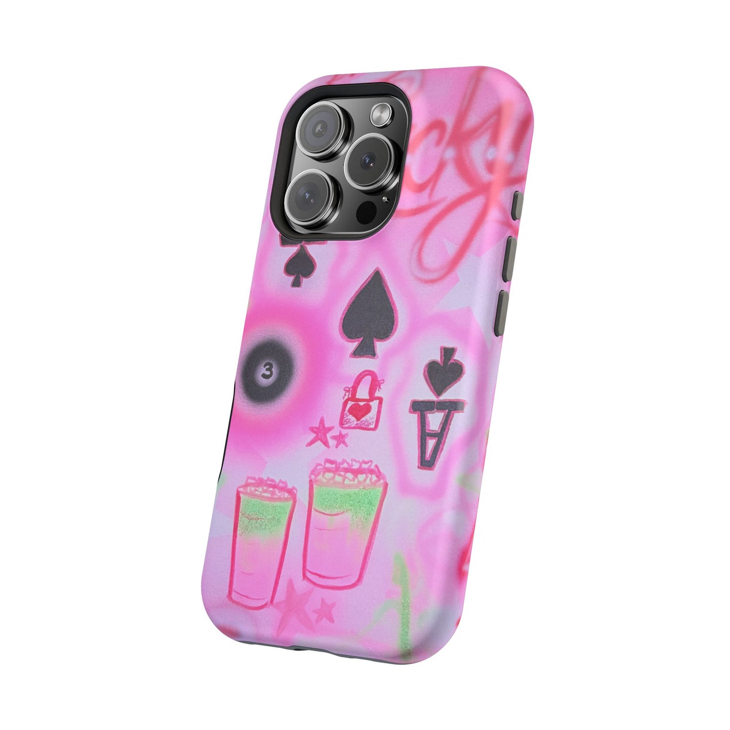 MagSafe "lucky ace" airbrush iPhone case