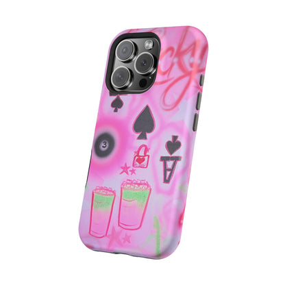 MagSafe "lucky ace" airbrush iPhone case