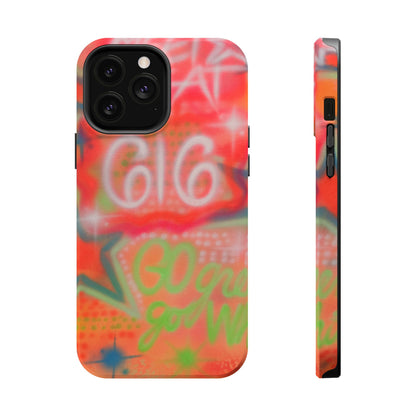 MagSafe custom @msualphaphi airbrush iPhone case