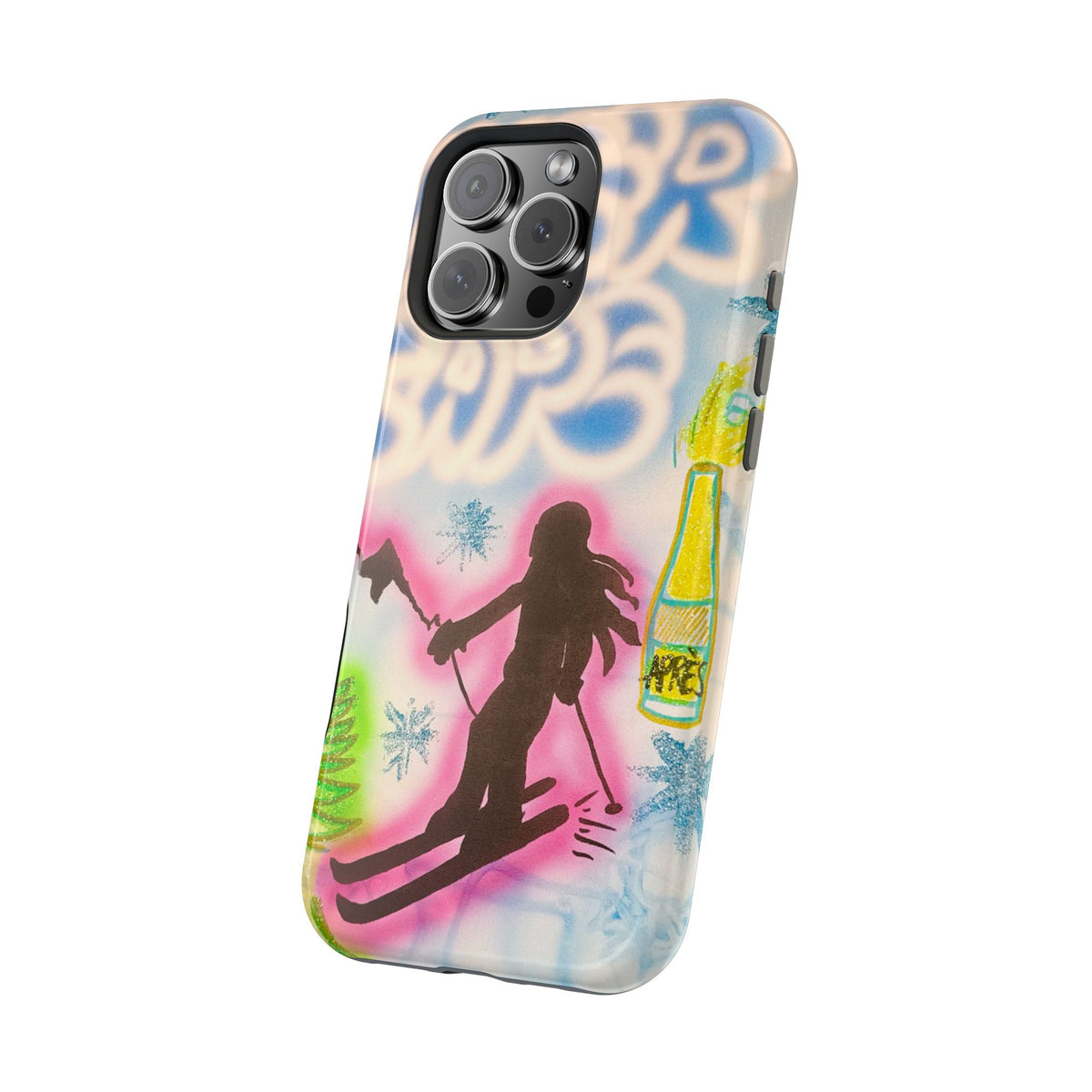 MagSafe "winter escape" airbrush iPhone case