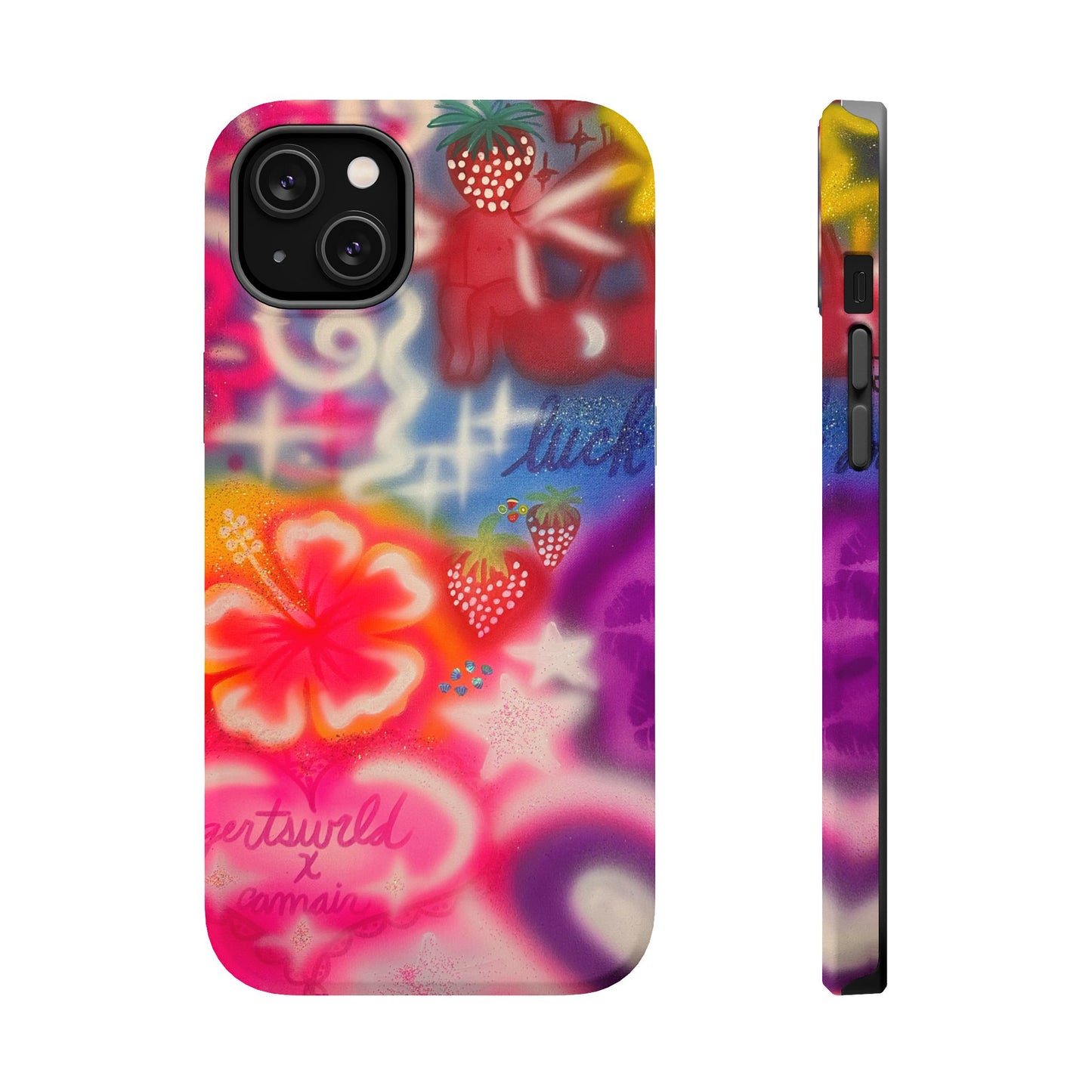 MagSafe „luck & luv“ Airbrush iPhone-Hülle