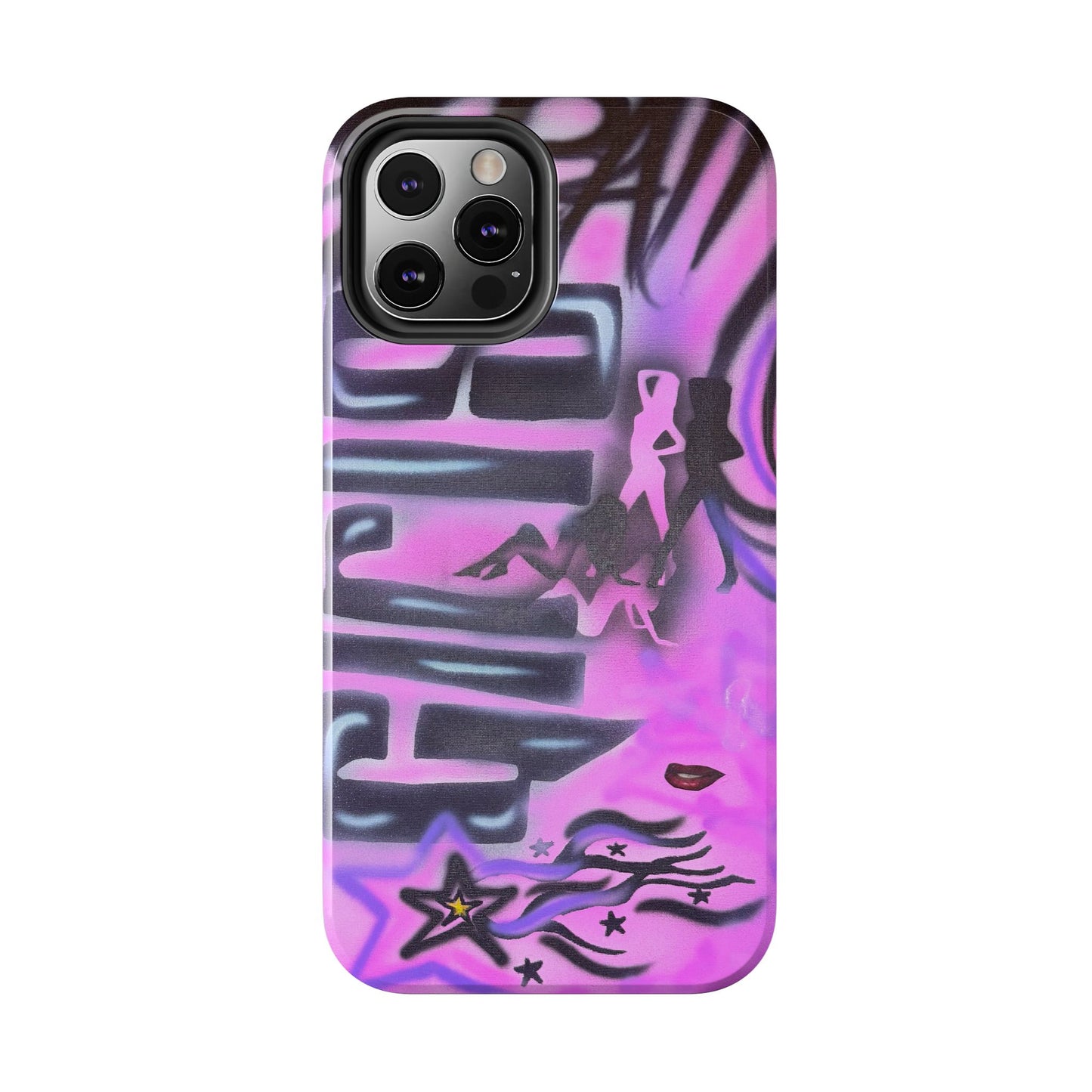 "neon nights" airbrush iPhone case