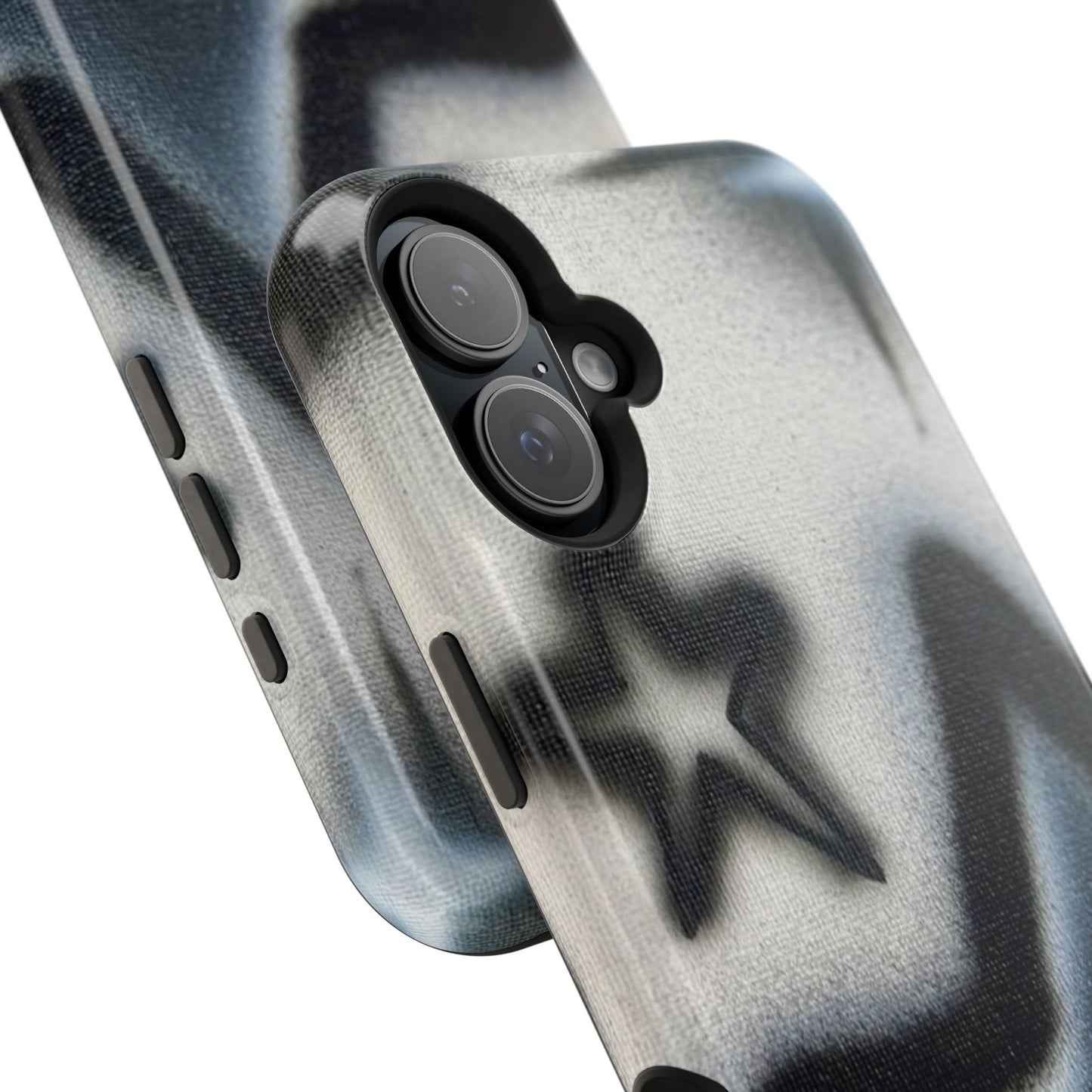 MagSafe "black & white stars" airbrush iPhone case
