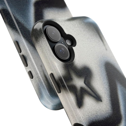 MagSafe "black & white stars" airbrush iPhone case