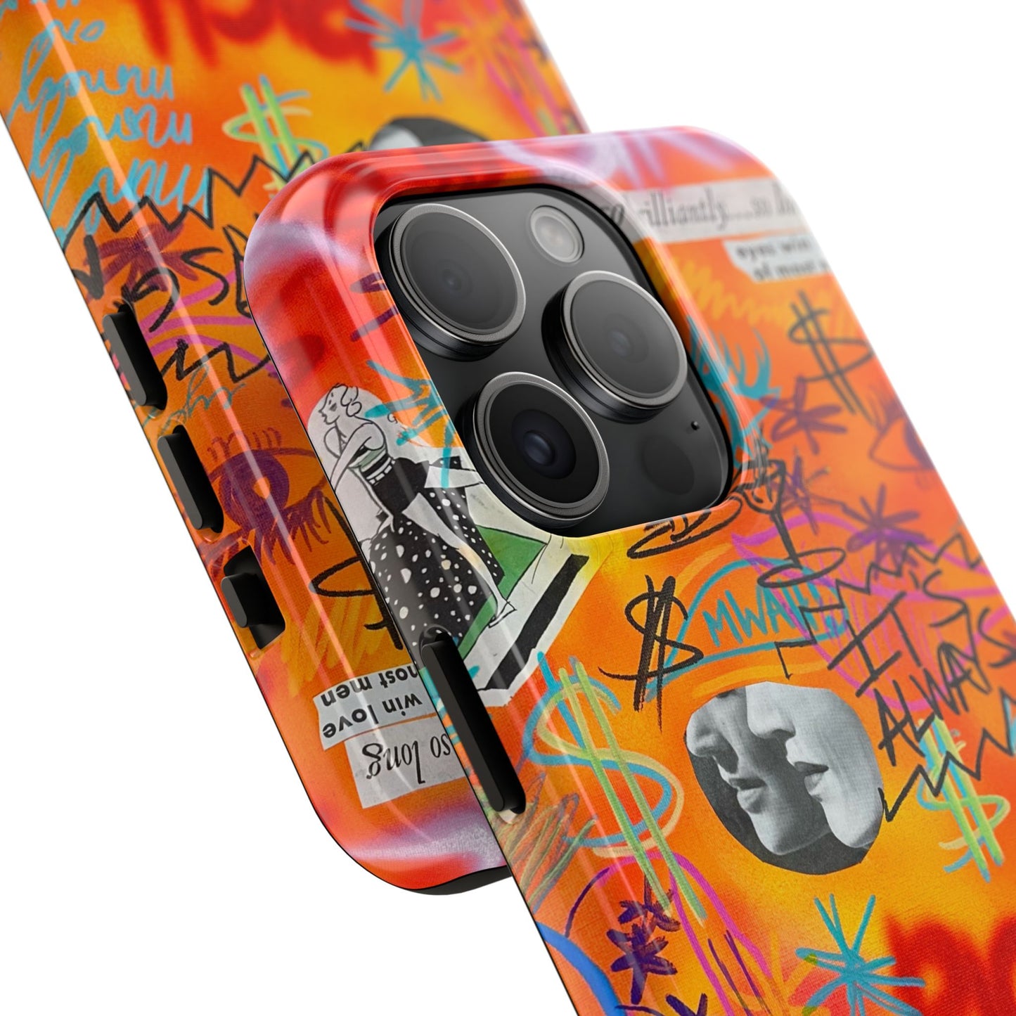 "young, rich, hot!" airbrush iPhone case