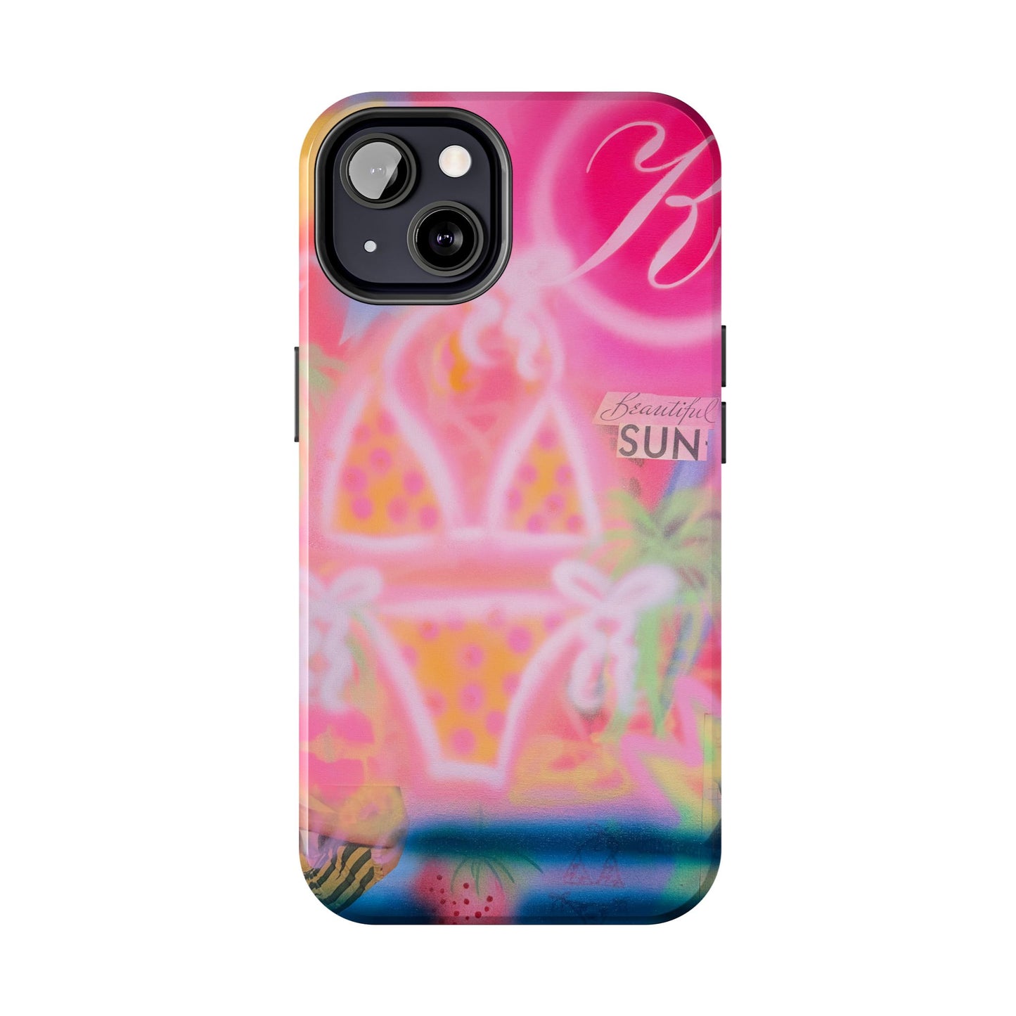 "santa monica strawberry" airbrush iPhone case