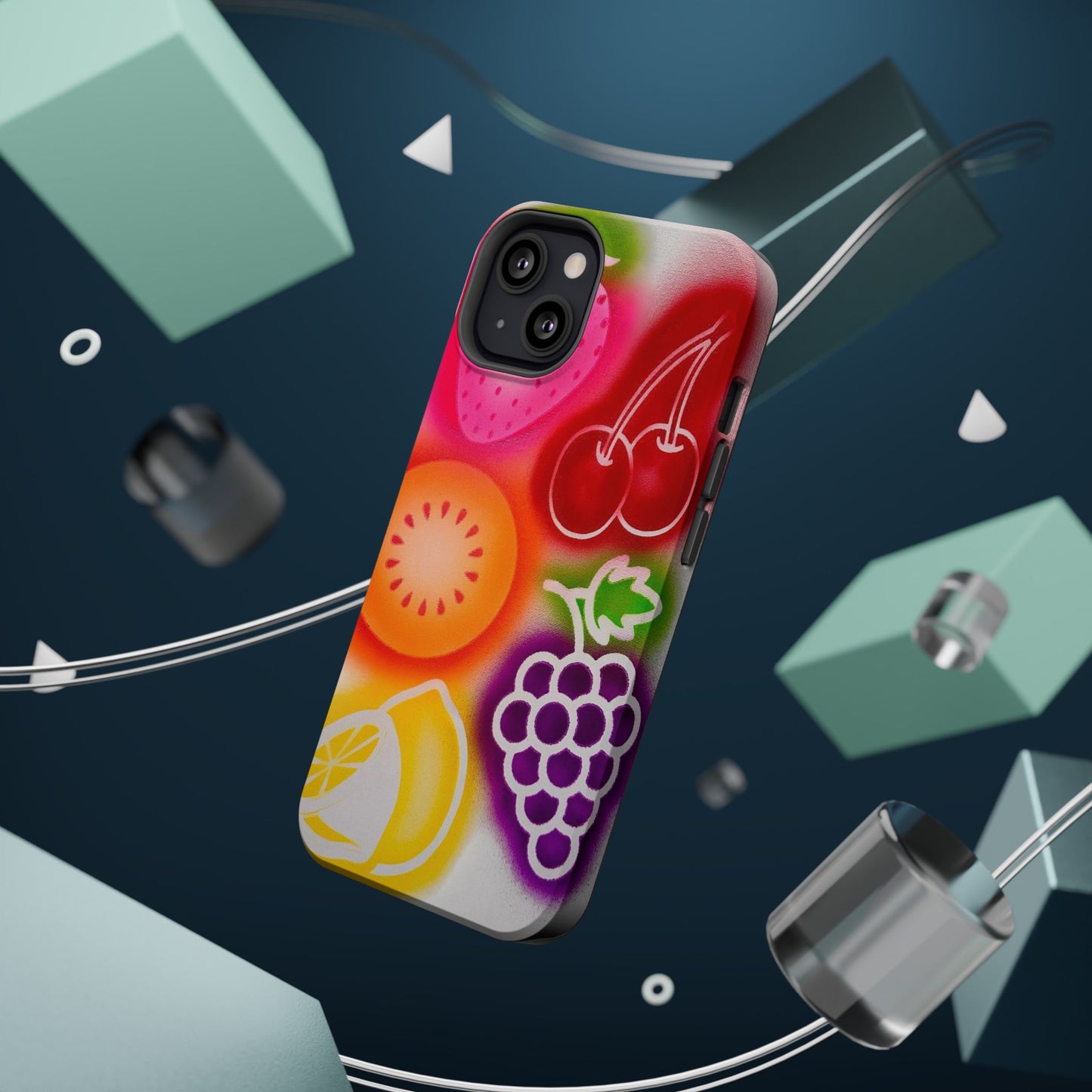 MagSafe "Beeren-süß" Airbrush iPhone-Hülle