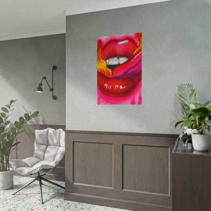 "flaming lips pt. 2" airbrush rolled print