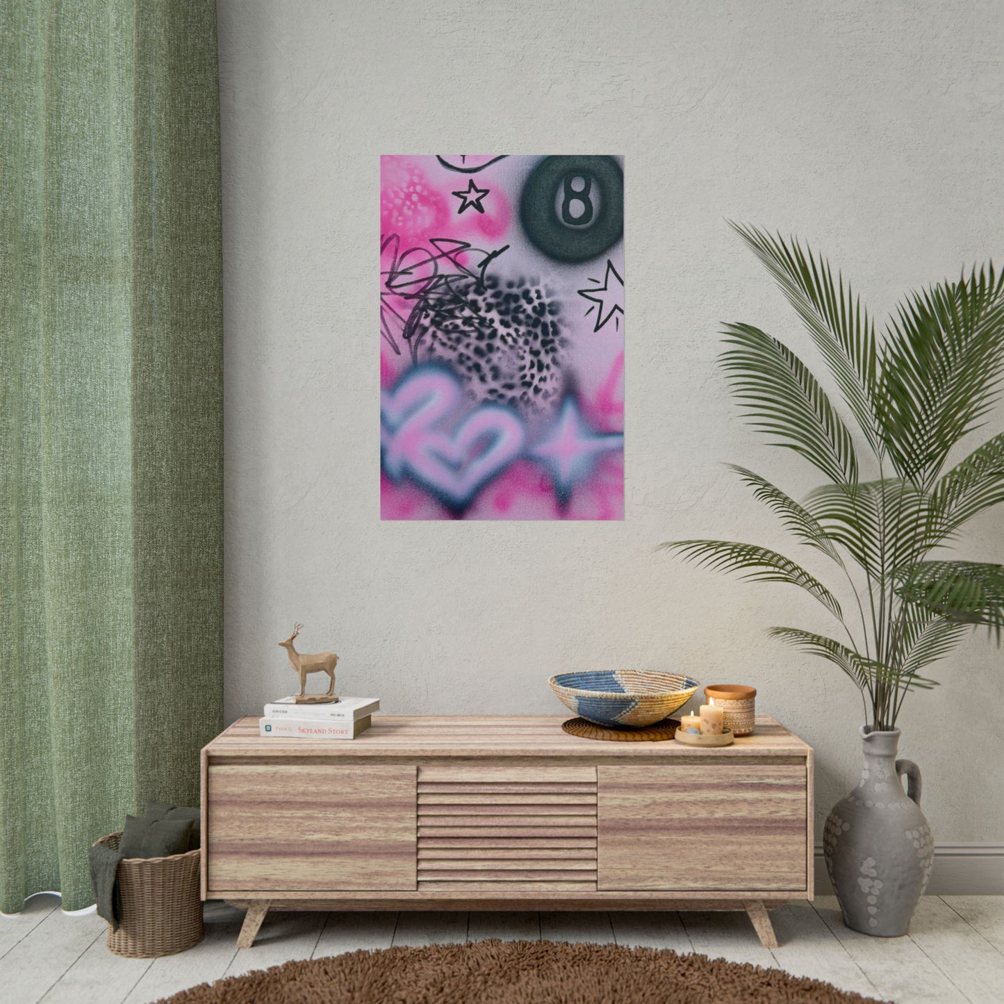 "onyx cheetah" airbrush rolled print