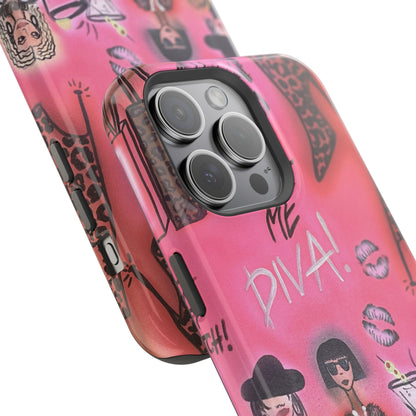 MagSafe "party diva" airbrush iPhone case