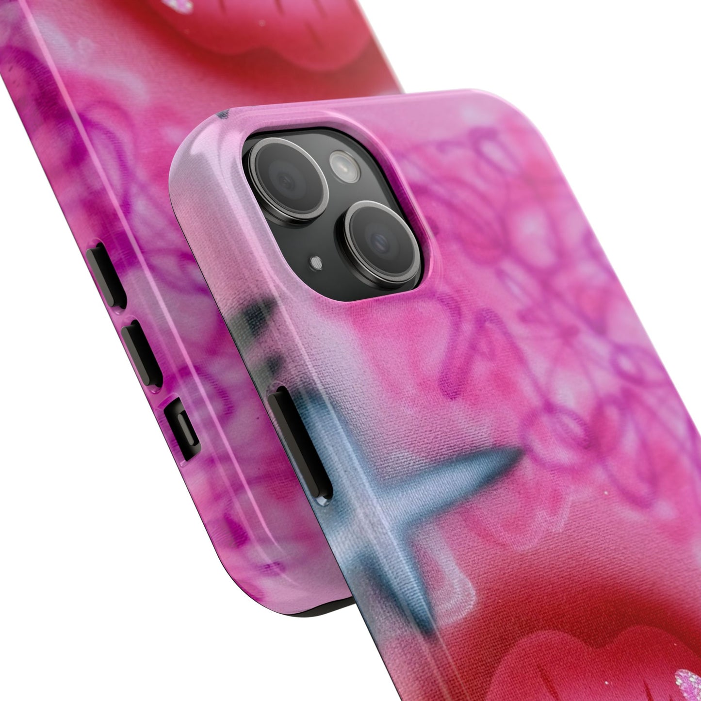 "glitter aura" airbrush iPhone case