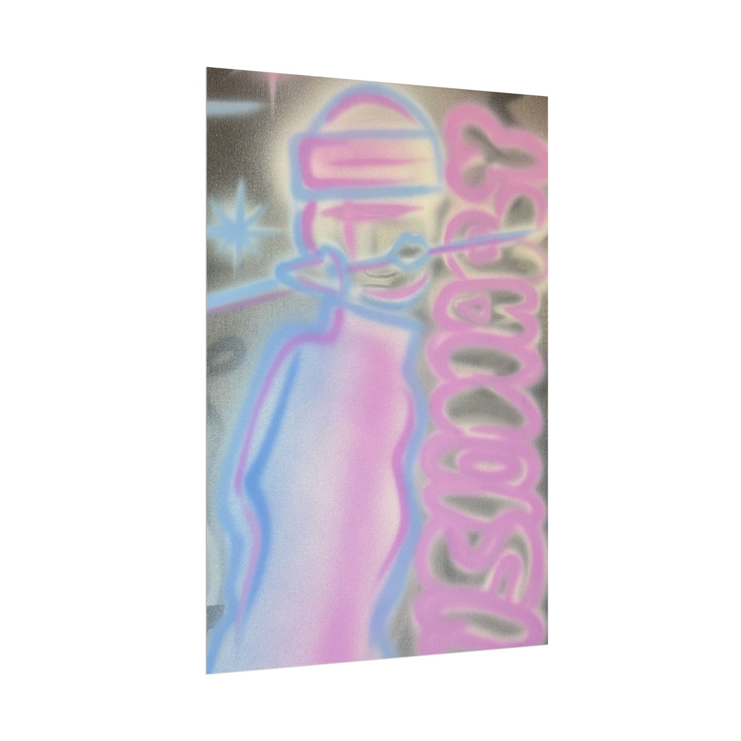 "visionary" pt. 2 airbrush rolled print