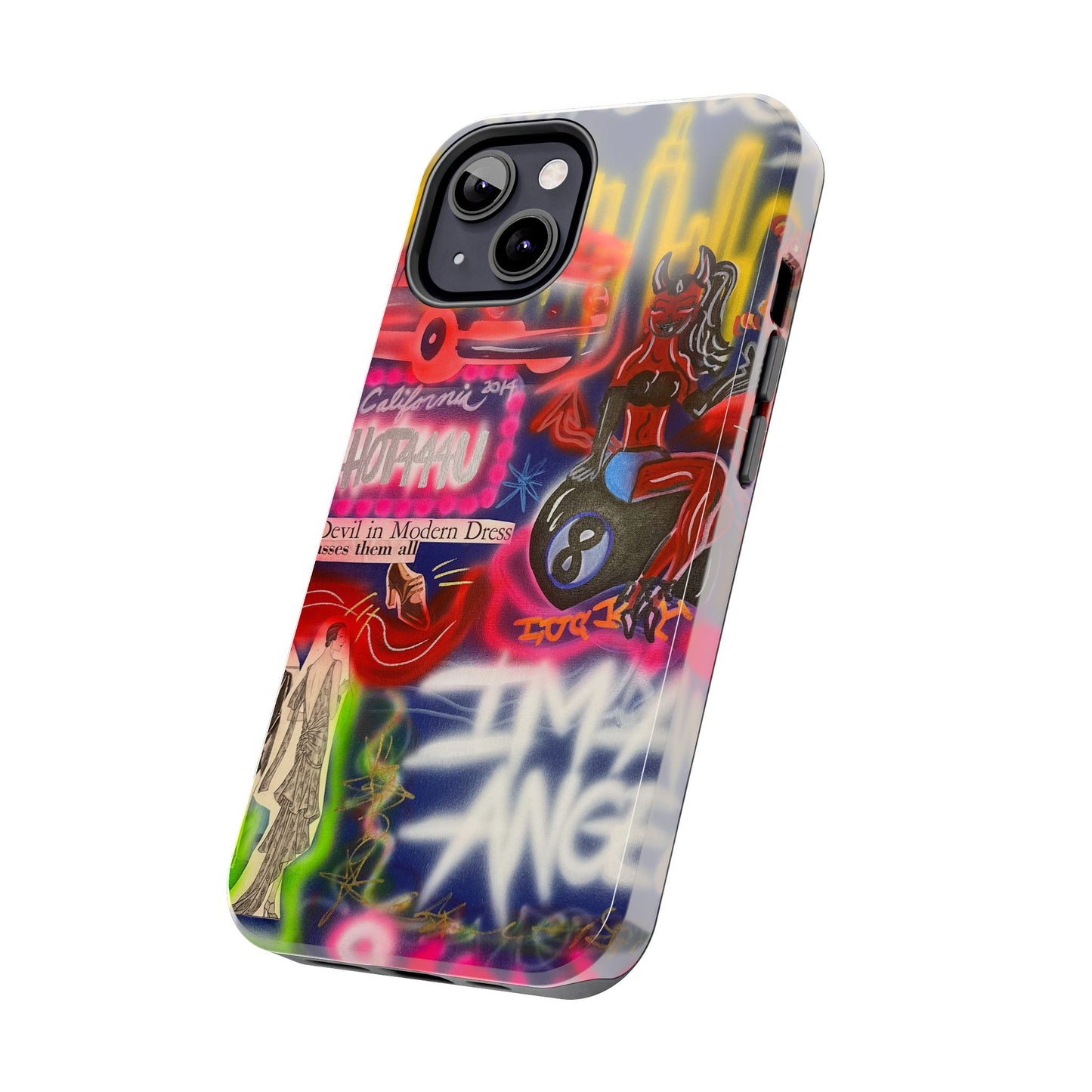 "im an angel" airbrush iPhone case