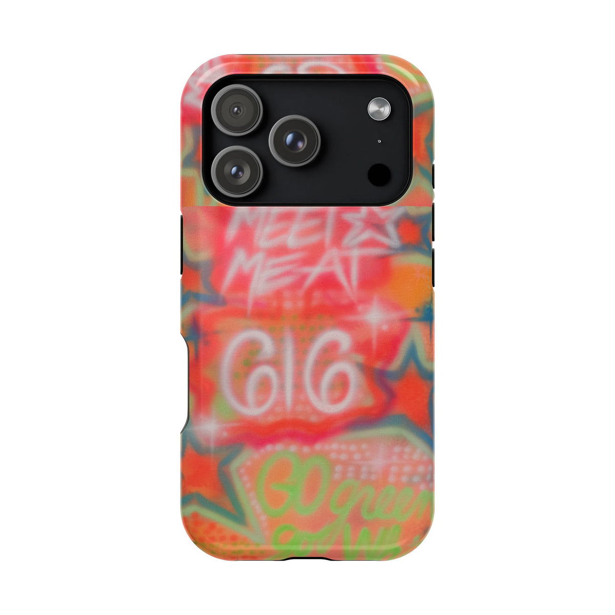 MagSafe custom @msualphaphi airbrush iPhone case
