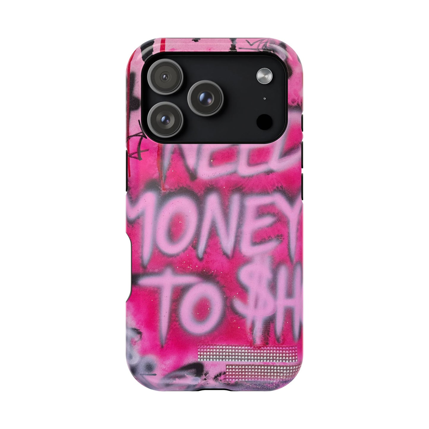 MagSafe "need $$ to shop" airbrush iPhone case