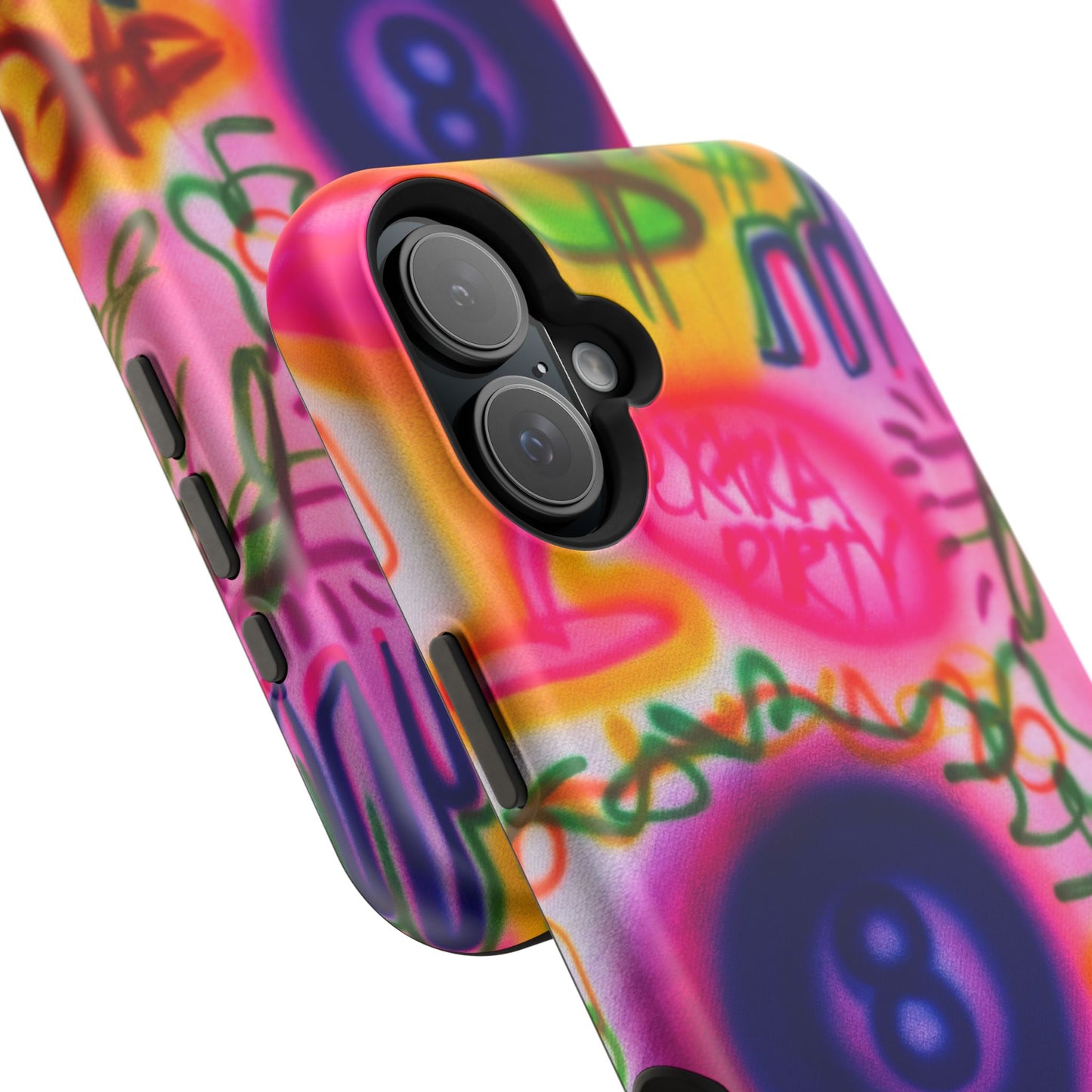 MagSafe "farbenfrohes Chaos" Airbrush-iPhone-Hülle