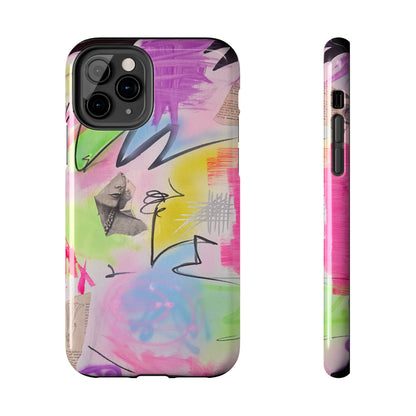 "pastel static" airbrush iPhone case