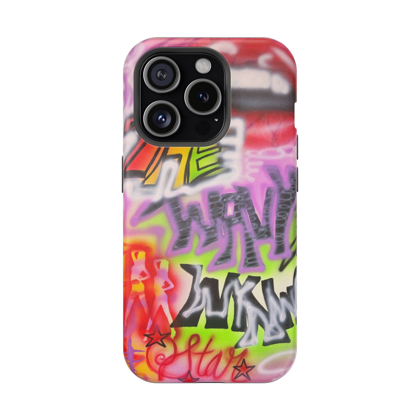 MagSafe "wynwood gold" airbrush iPhone case
