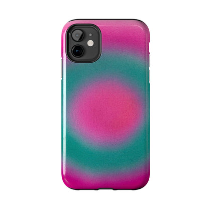 "watermelon swirl" aura airbrush iPhone case