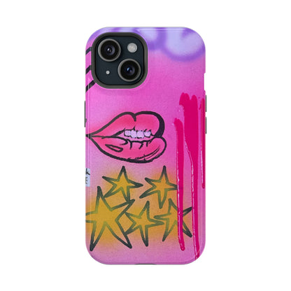 MagSafe "star drip" airbrush iPhone case