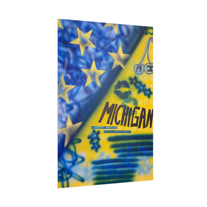 "ann arbor, michigan" airbrush rolled print
