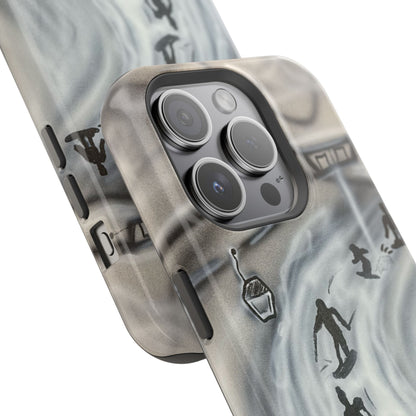 MagSafe "arctic avalanche" airbrush iPhone case