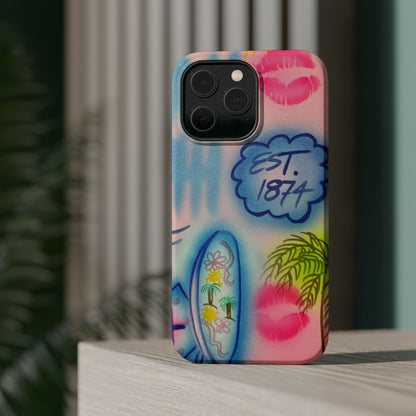 MagSafe "in the wave" airbrush iPhone case