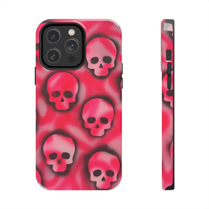 "pink skully" airbrush iPhone case