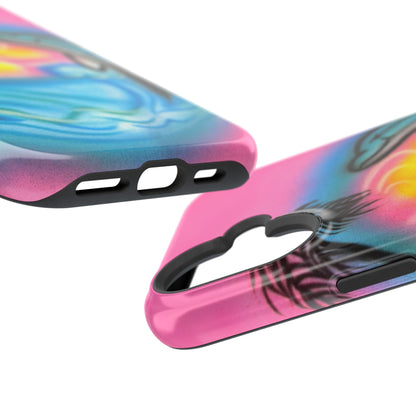 MagSafe "Delfinliebe" Airbrush iPhone-Hülle