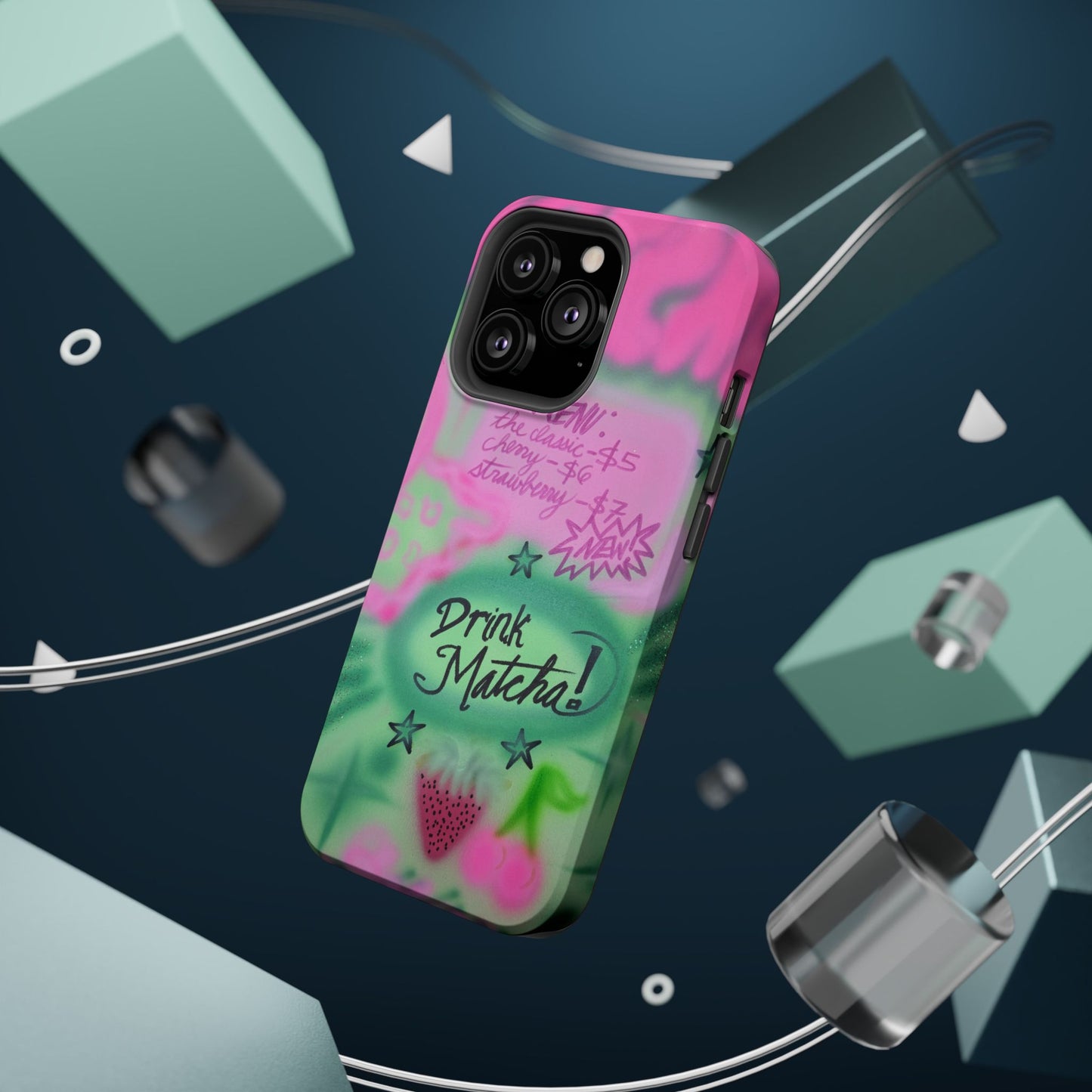MagSafe "matcha!" airbrush iPhone case