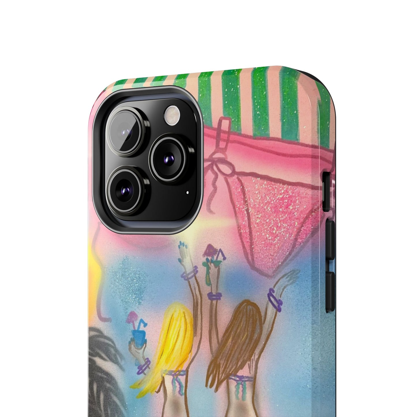 "kinis & tinis" airbrush iPhone case