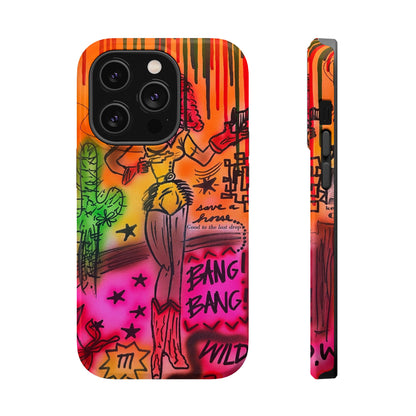 MagSafe "wild, wild west" airbrush iPhone case