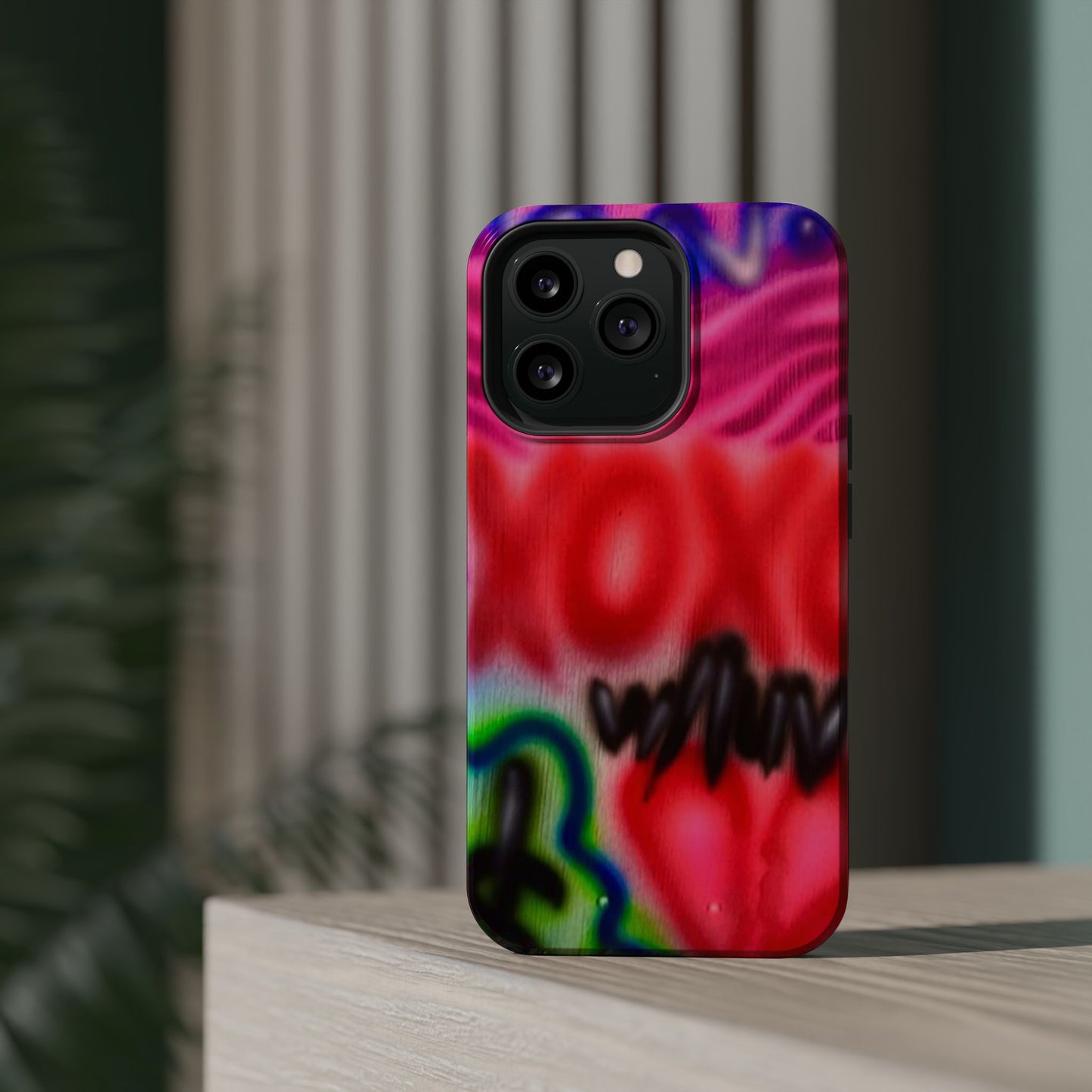 MagSafe Airbrush-iPhone-Hülle „with luv, xoxo“