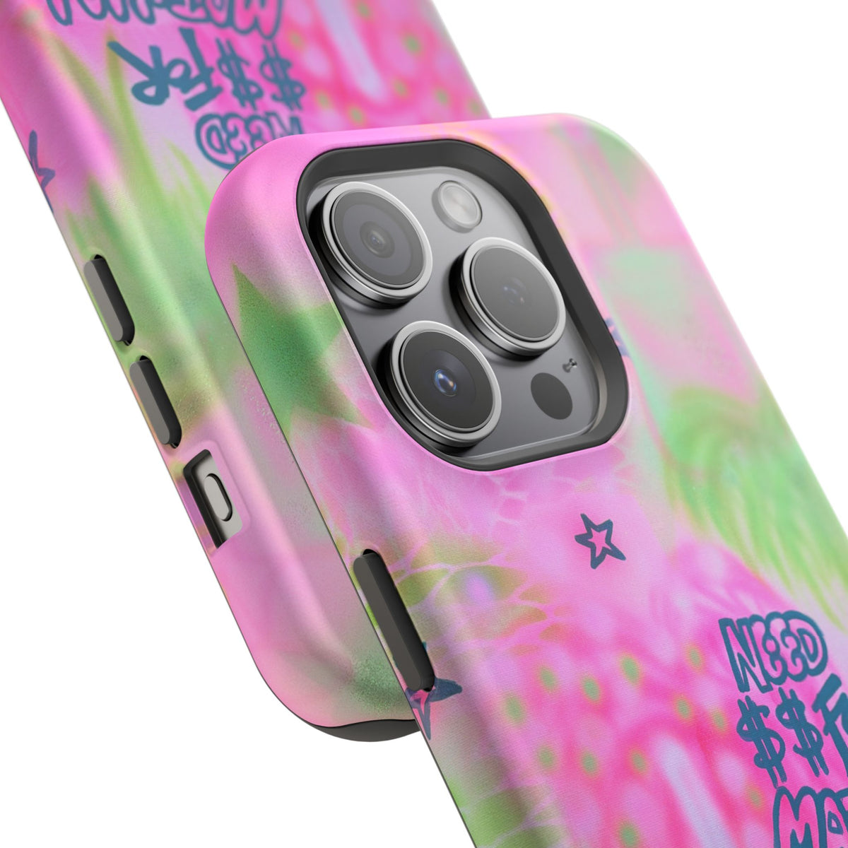MagSafe "need $$ for matcha" airbrush iPhone case