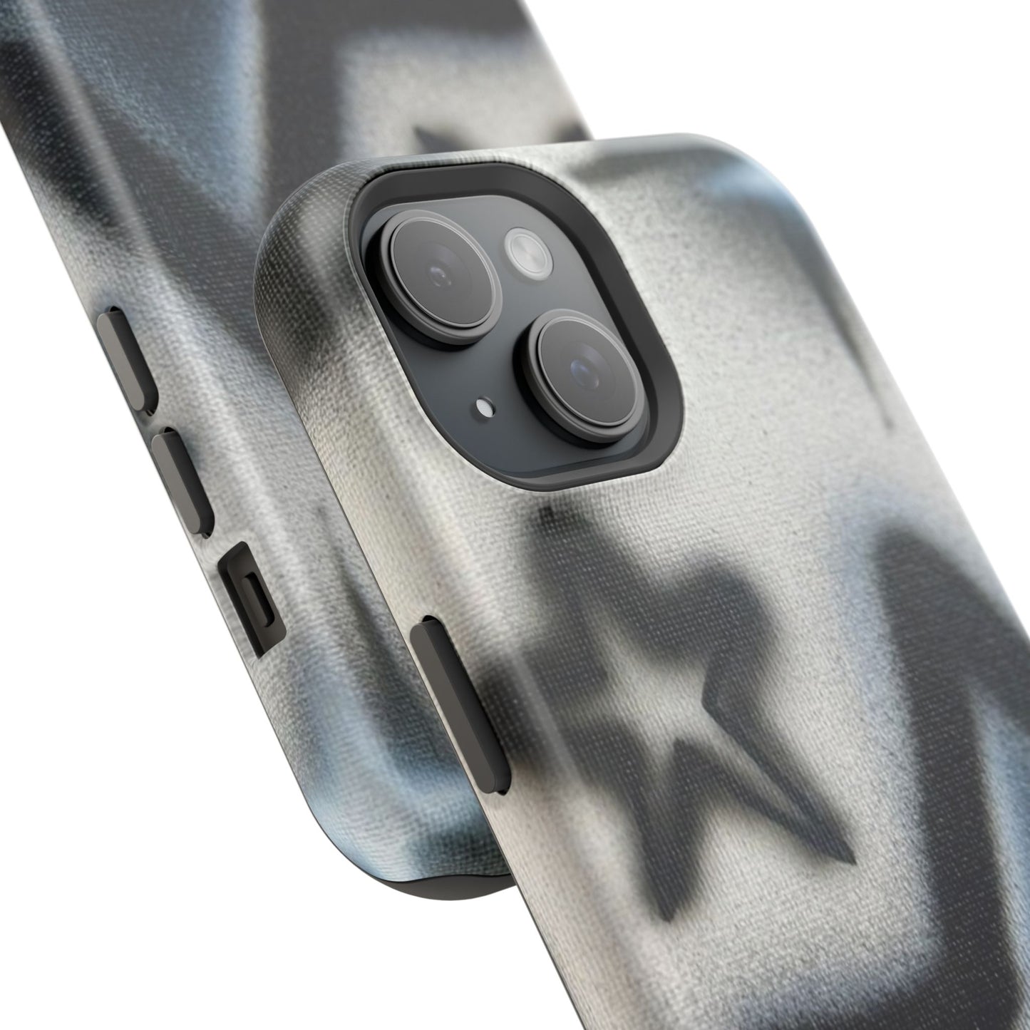 MagSafe "black & white stars" airbrush iPhone case