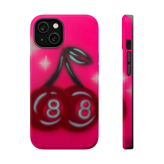 MagSafe „Cherry 8ball“ Airbrush iPhone Hülle