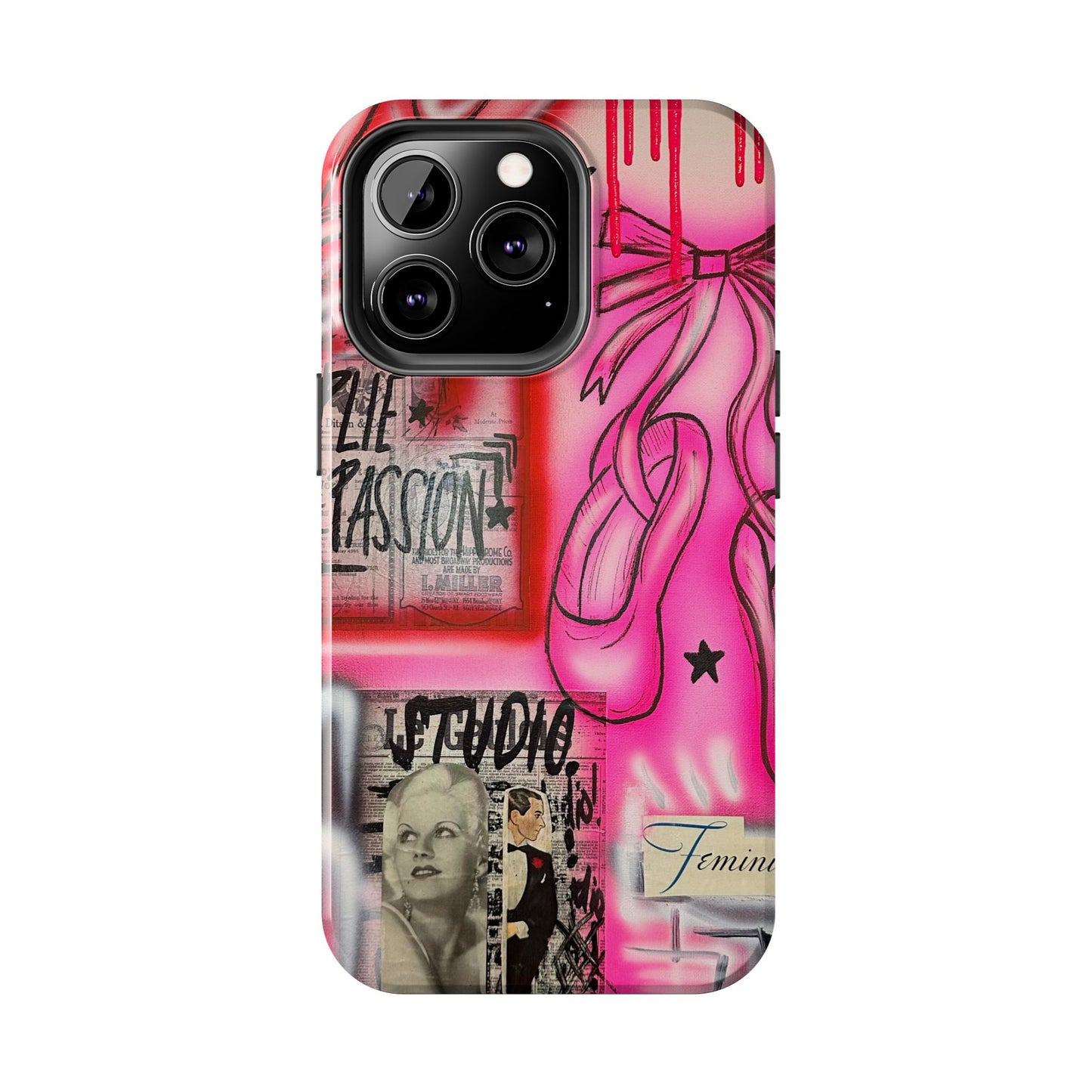 "plié passion” airbrush iPhone case