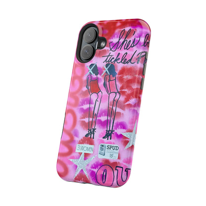 MagSafe "tickled pink" airbrush iPhone case
