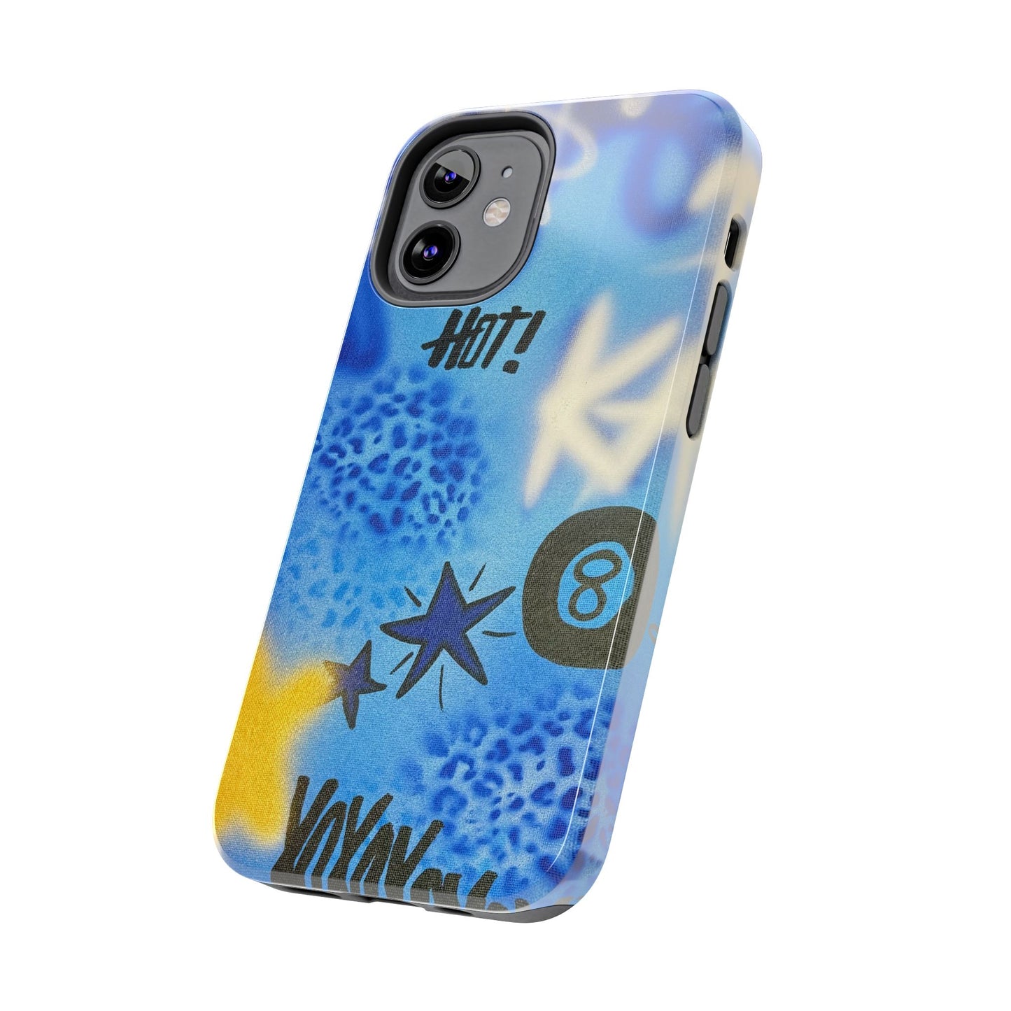 "brilliant blues" airbrush iPhone case