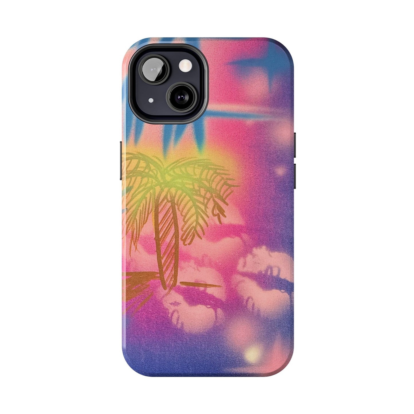 "glowy night" airbrush iPhone case