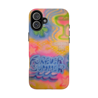 "forever summer" airbrush iPhone case