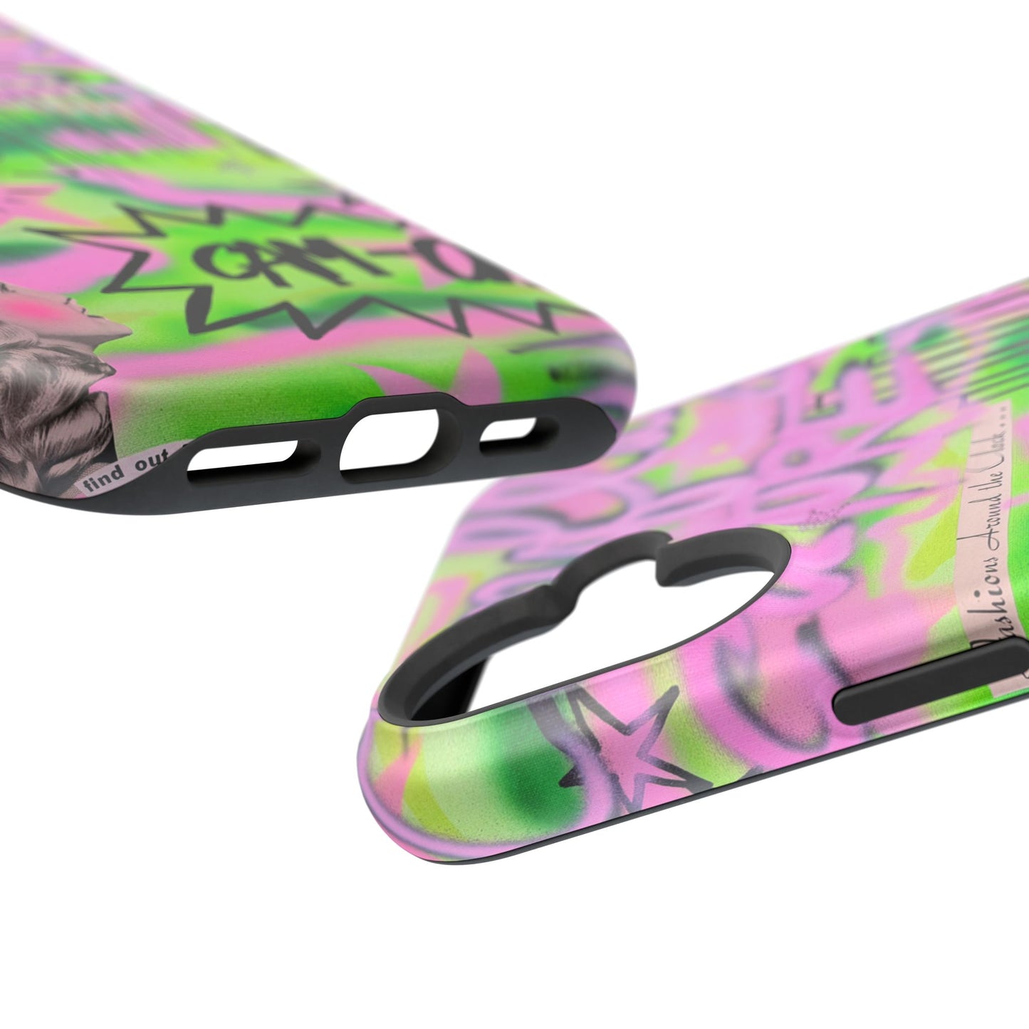 MagSafe "green camo" airbrush iPhone case