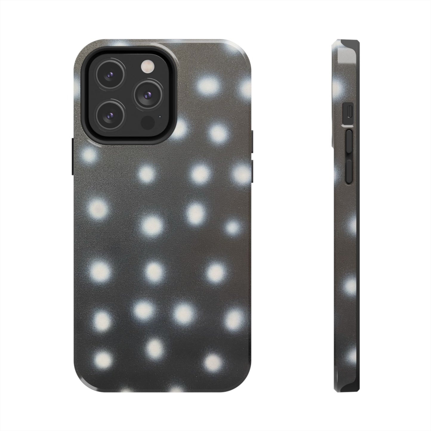 "coconut noir polka dot" airbrush iPhone case
