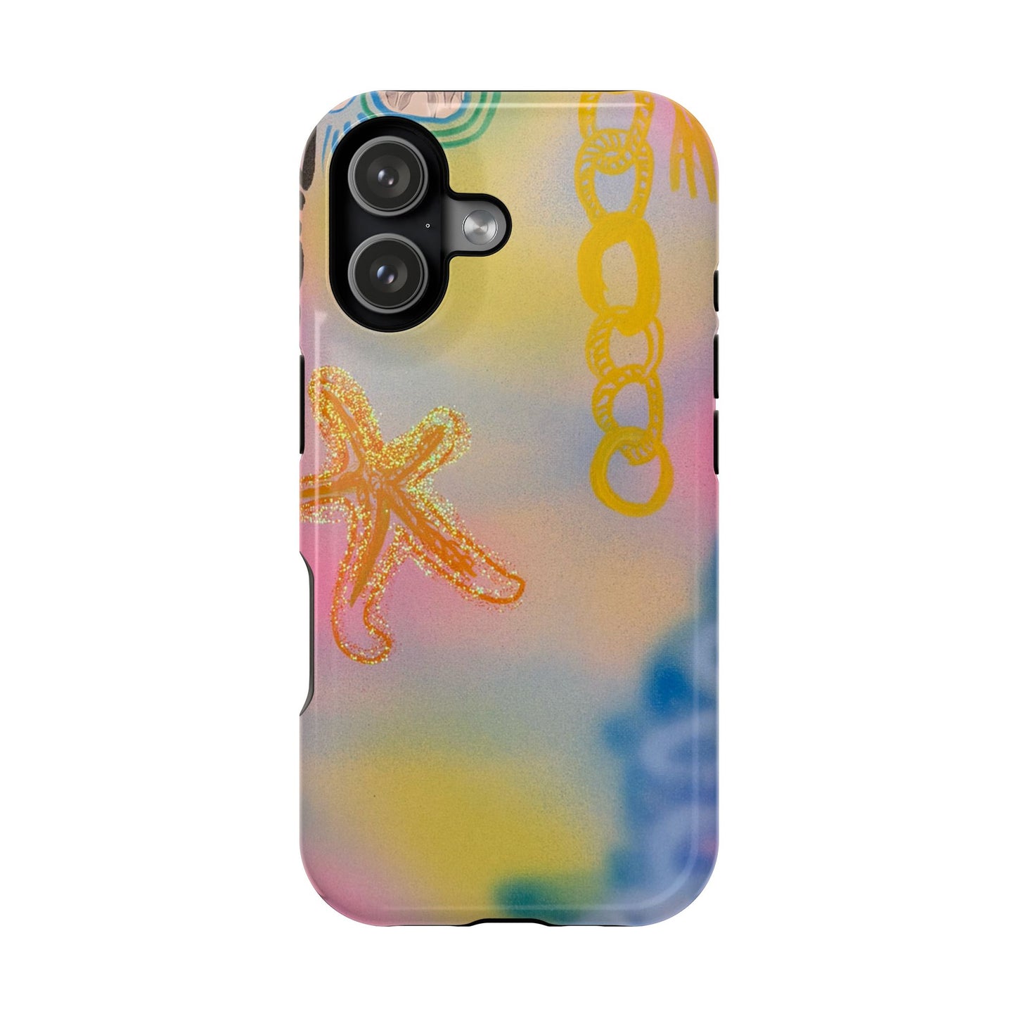 MagSafe "sweet starfish" airbrush iPhone case